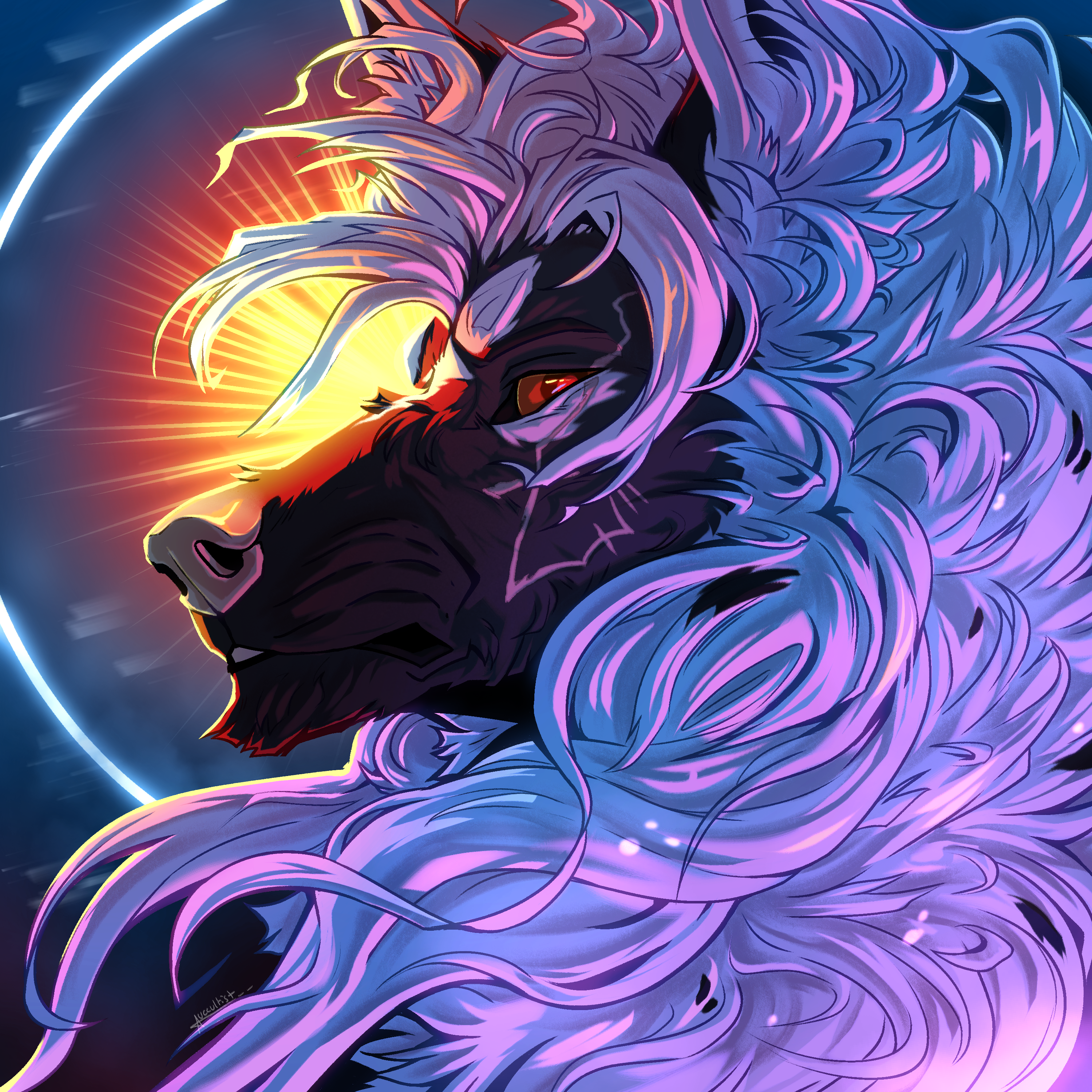 shaded with void background