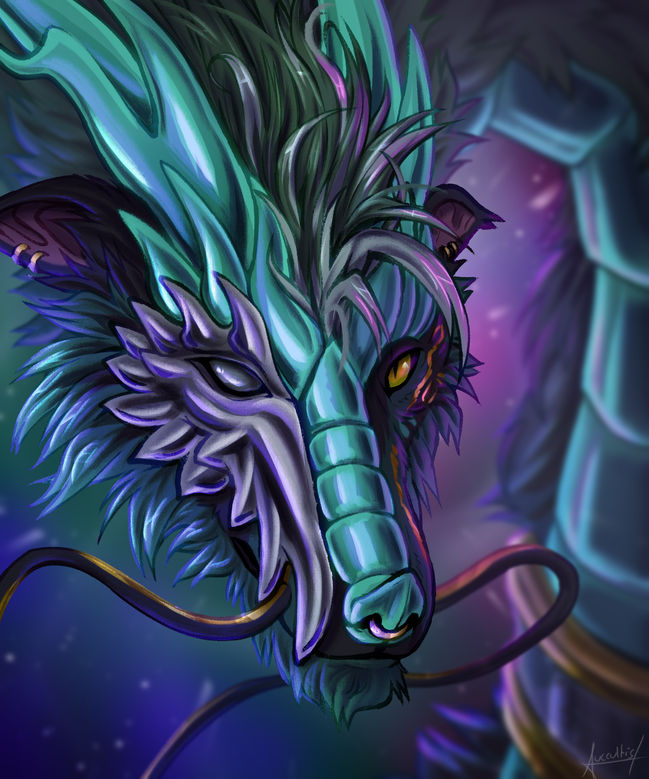 shaded headshot with void background