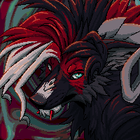 animated pixel icon with complex background