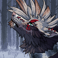 animated pixel icon with complex background