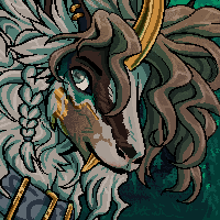 animated pixel icon with complex background