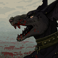 animated pixel icon with complex background