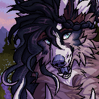 animated pixel icon with complex background