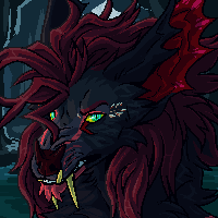 animated pixel icon with static complex background