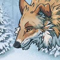 animated pixel icon with static complex background