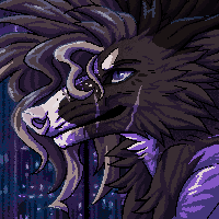 animated pixel icon with complex background