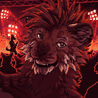 animated pixel icon with complex background